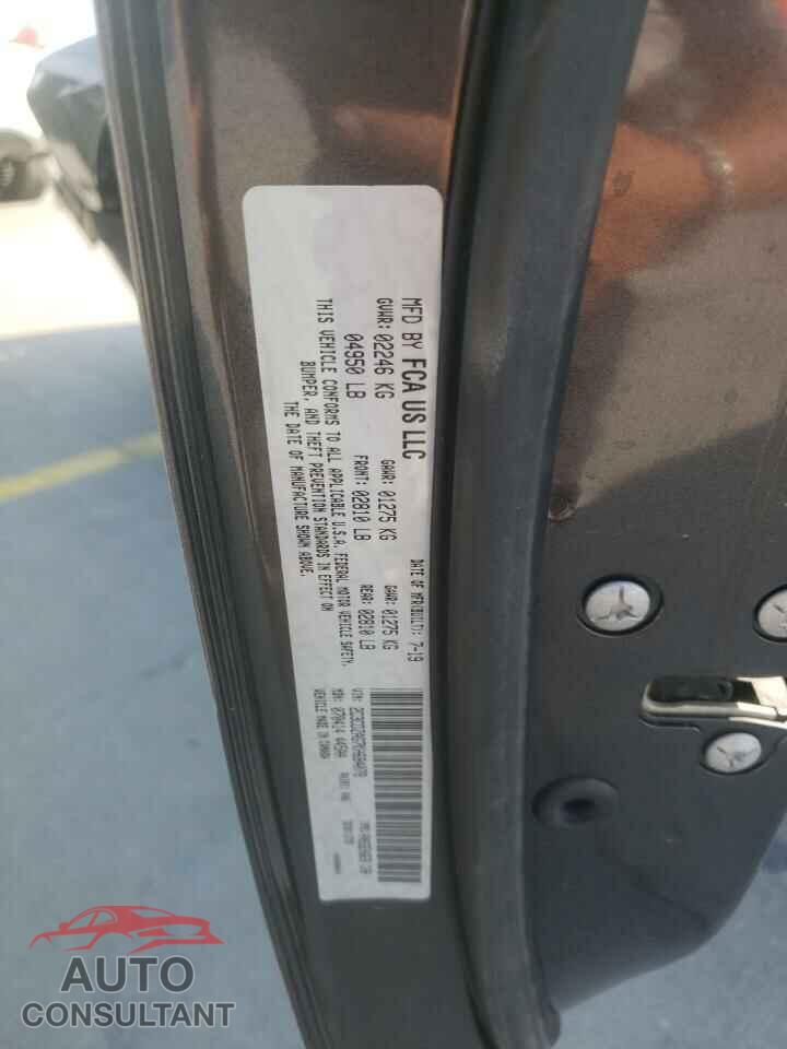 DODGE CHALLENGER 2019 - 2C3CDZAG7KH684078