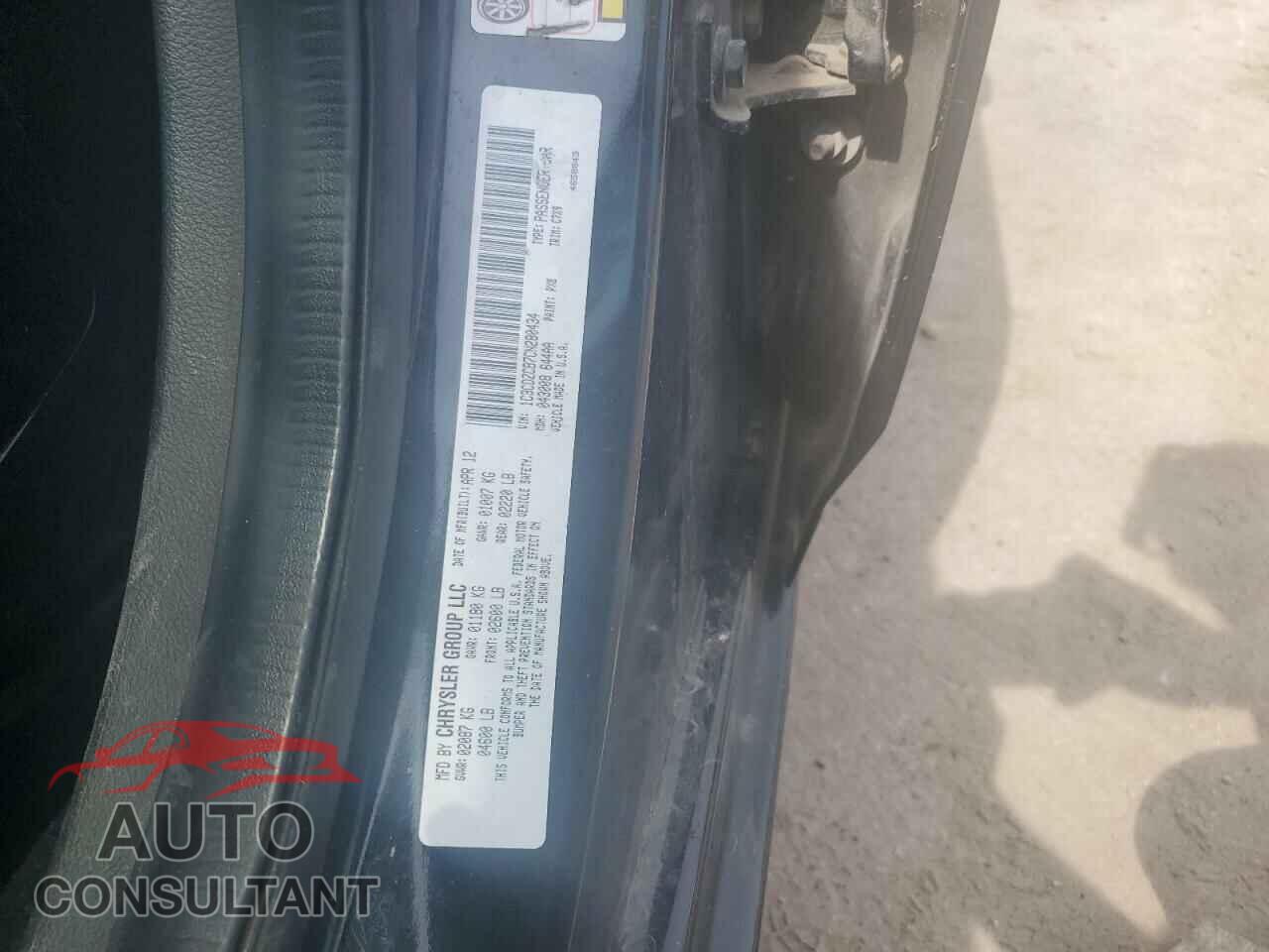 DODGE AVENGER 2012 - 1C3CDZCB7CN280434