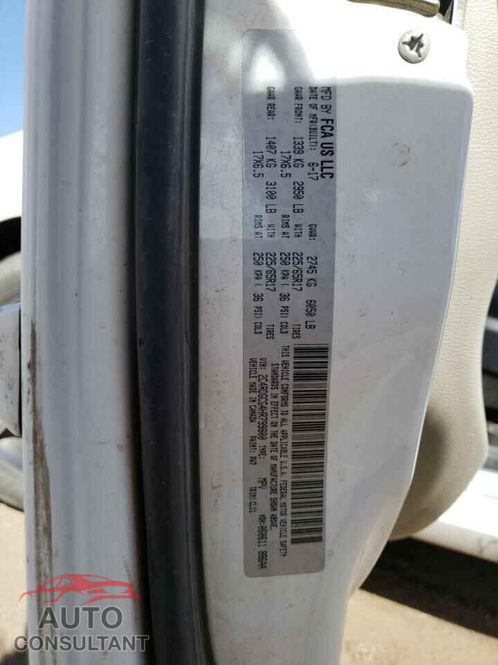 DODGE CARAVAN 2017 - 2C4RDGCG4HR799800