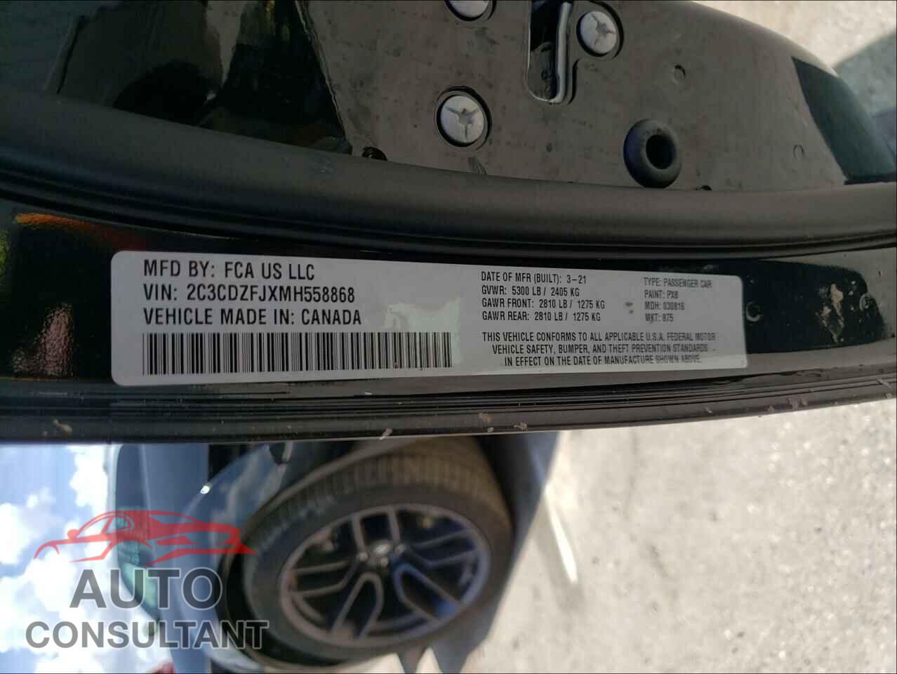 DODGE CHALLENGER 2021 - 2C3CDZFJXMH558868