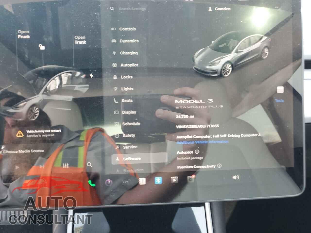 TESLA MODEL 3 2020 - 5YJ3E1EA0LF717655