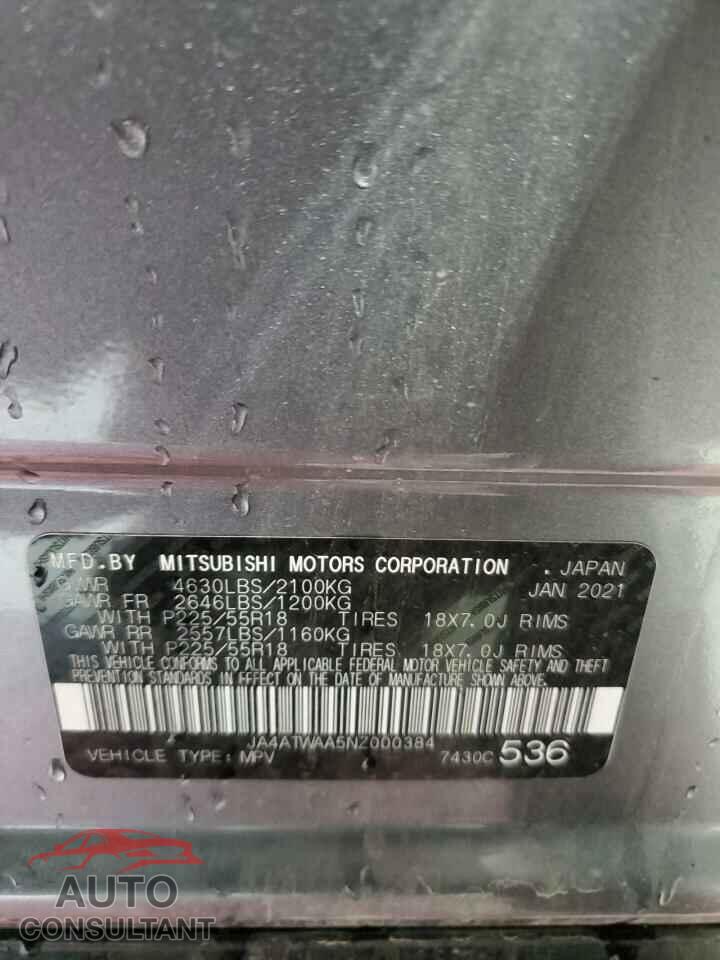 MITSUBISHI ECLIPSE 2022 - JA4ATWAA5NZ000384