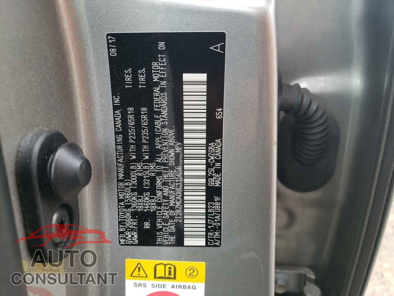 LEXUS RX350 2017 - 2T2BZMCA0HC115656