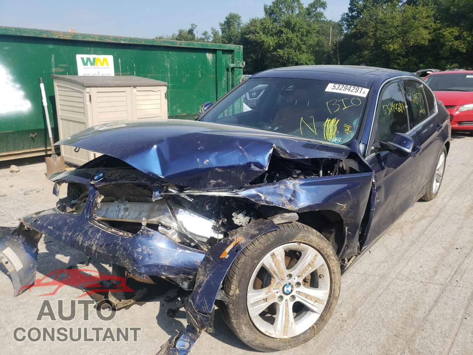 BMW 3 SERIES 2017 - WBA8D9G36HNU65552