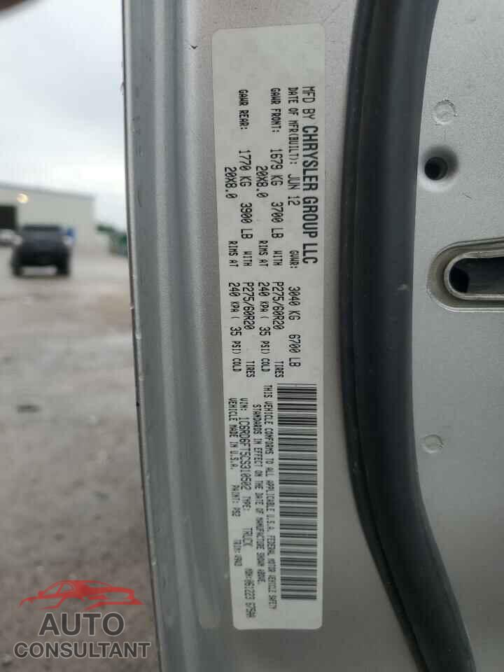 DODGE RAM 1500 2012 - 1C6RD6FT5CS310502