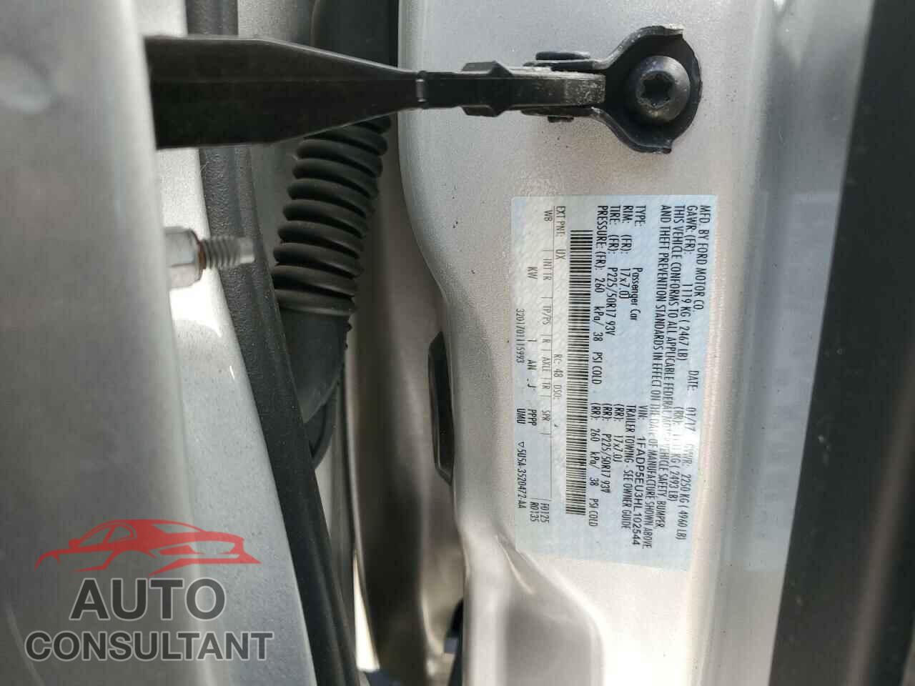 FORD CMAX 2017 - 1FADP5EU3HL102544