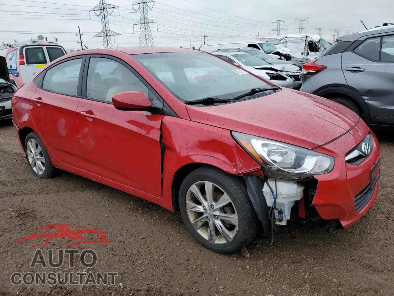 HYUNDAI ACCENT 2013 - KMHCU4AE7DU282196