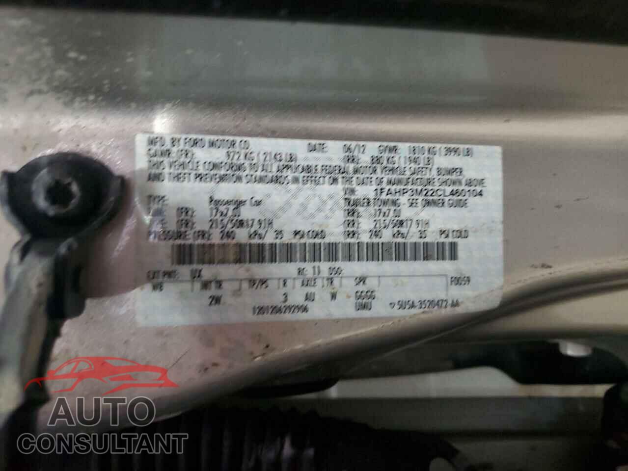 FORD FOCUS 2012 - 1FAHP3M22CL460104