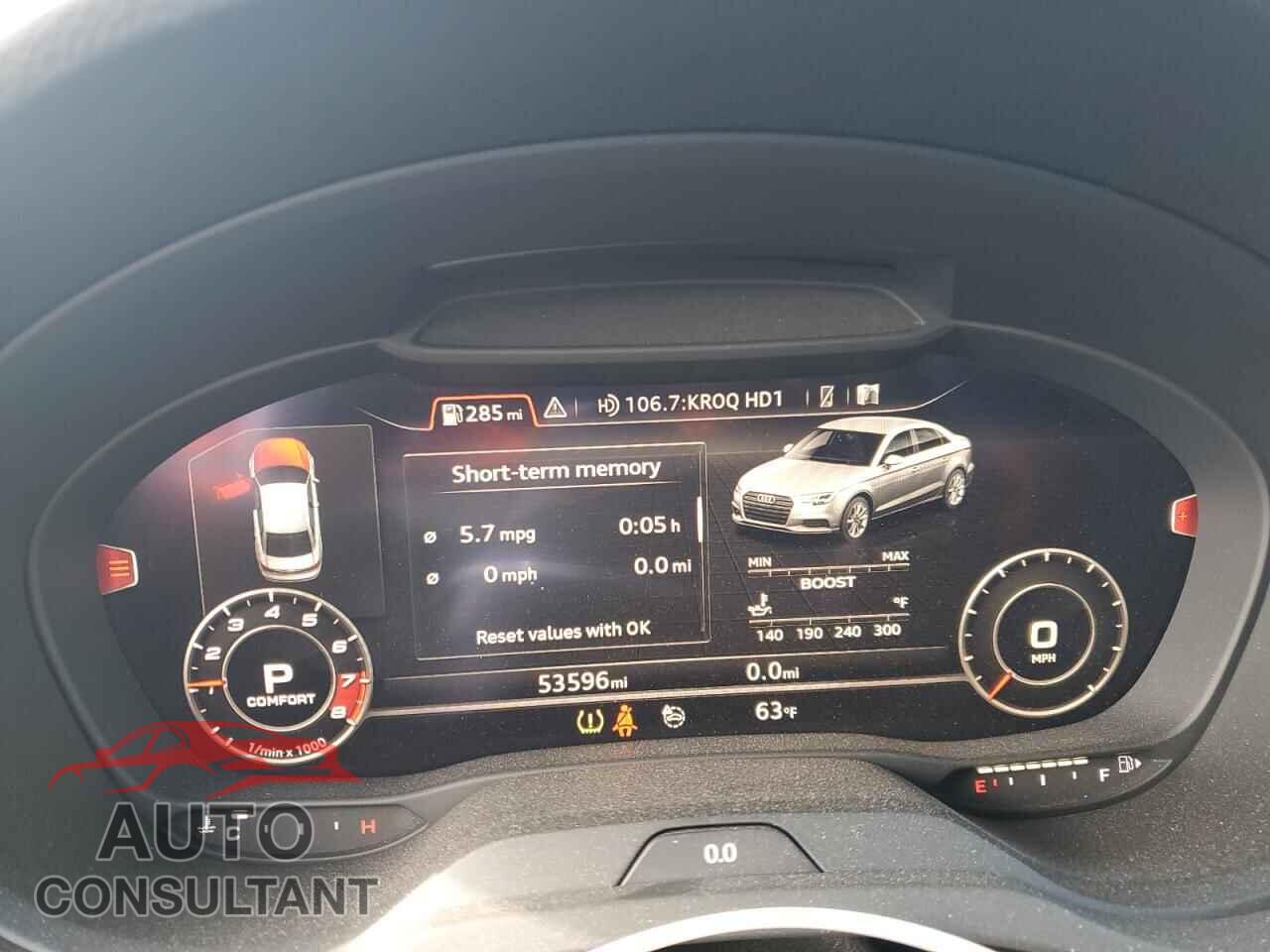 AUDI S3 2017 - WAUB1GFF9H1065975