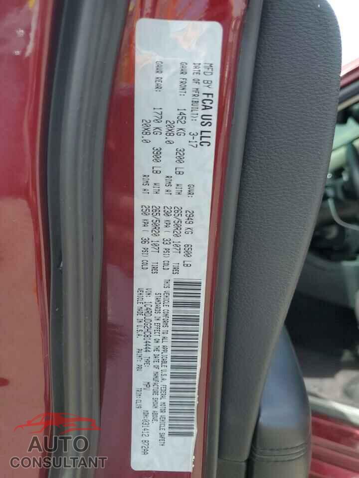 DODGE DURANGO 2017 - 1C4RDJDG2HC814444
