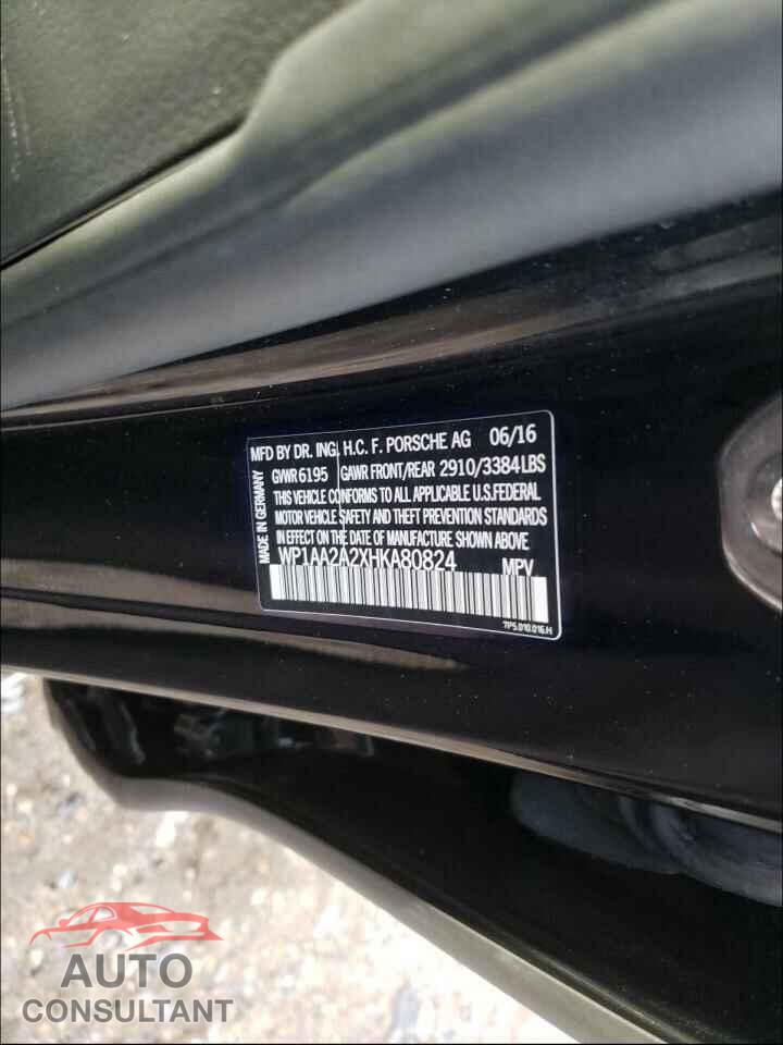 PORSCHE CAYENNE 2017 - WP1AA2A2XHKA80824