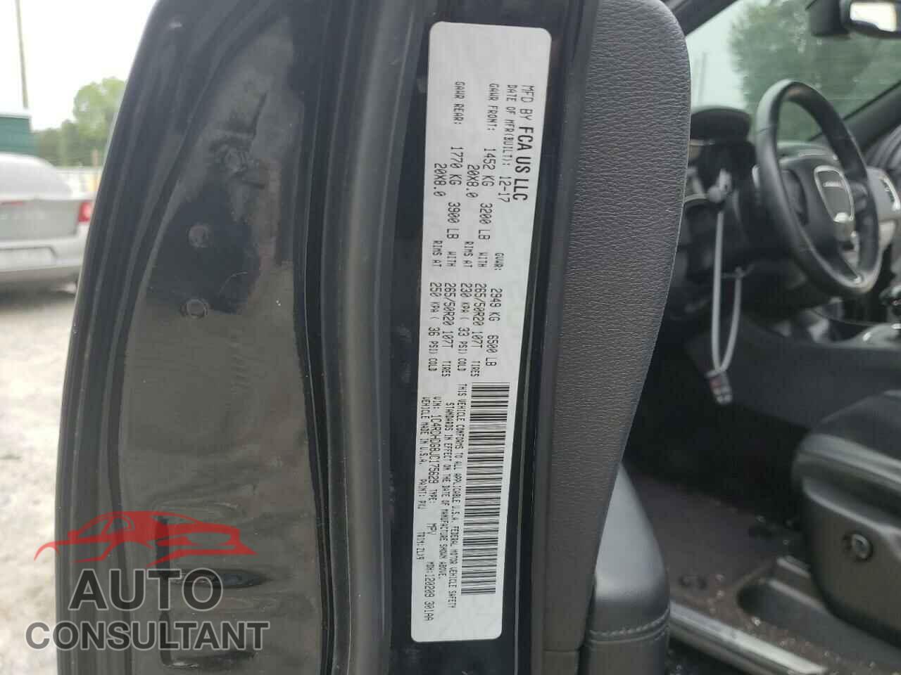 DODGE DURANGO 2018 - 1C4RDHDG8JC175629