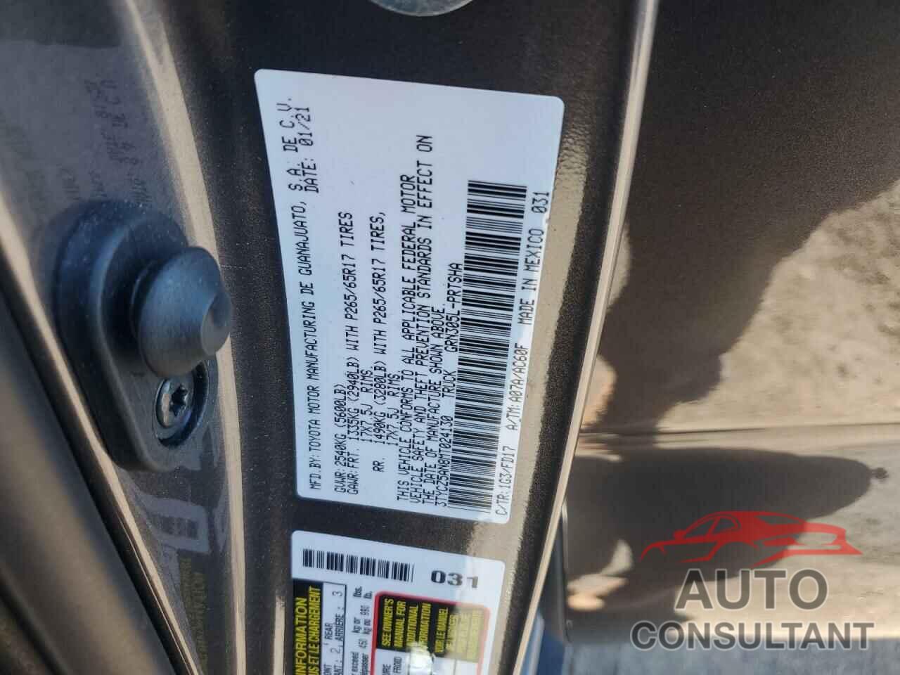 TOYOTA TACOMA 2021 - 3TYCZ5AN8MT024130