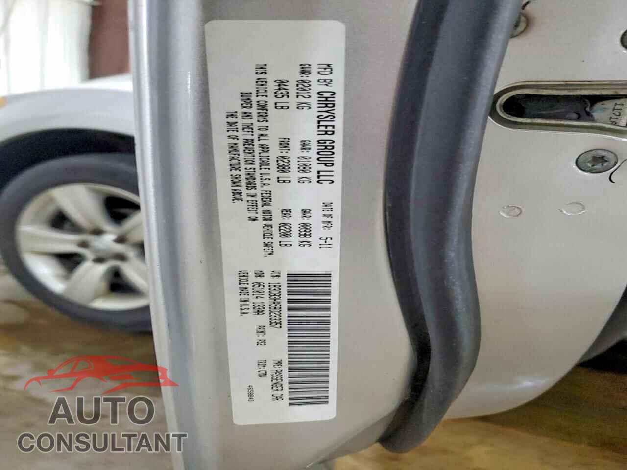 DODGE CALIBER 2011 - 1B3CB3HA5BD233357