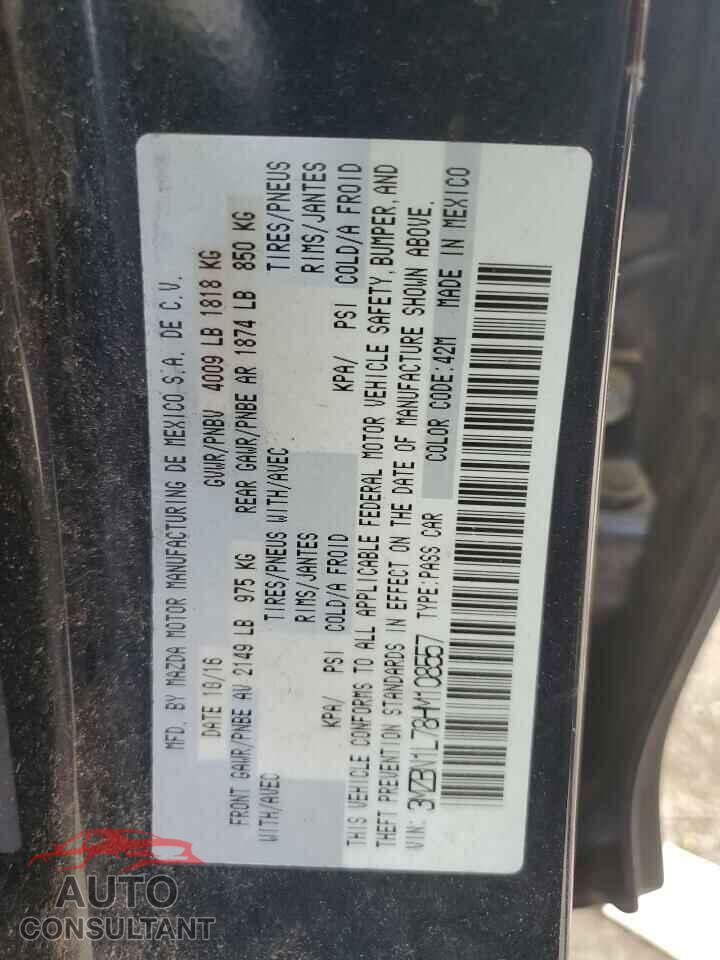 MAZDA 3 2017 - 3MZBN1L78HM108557