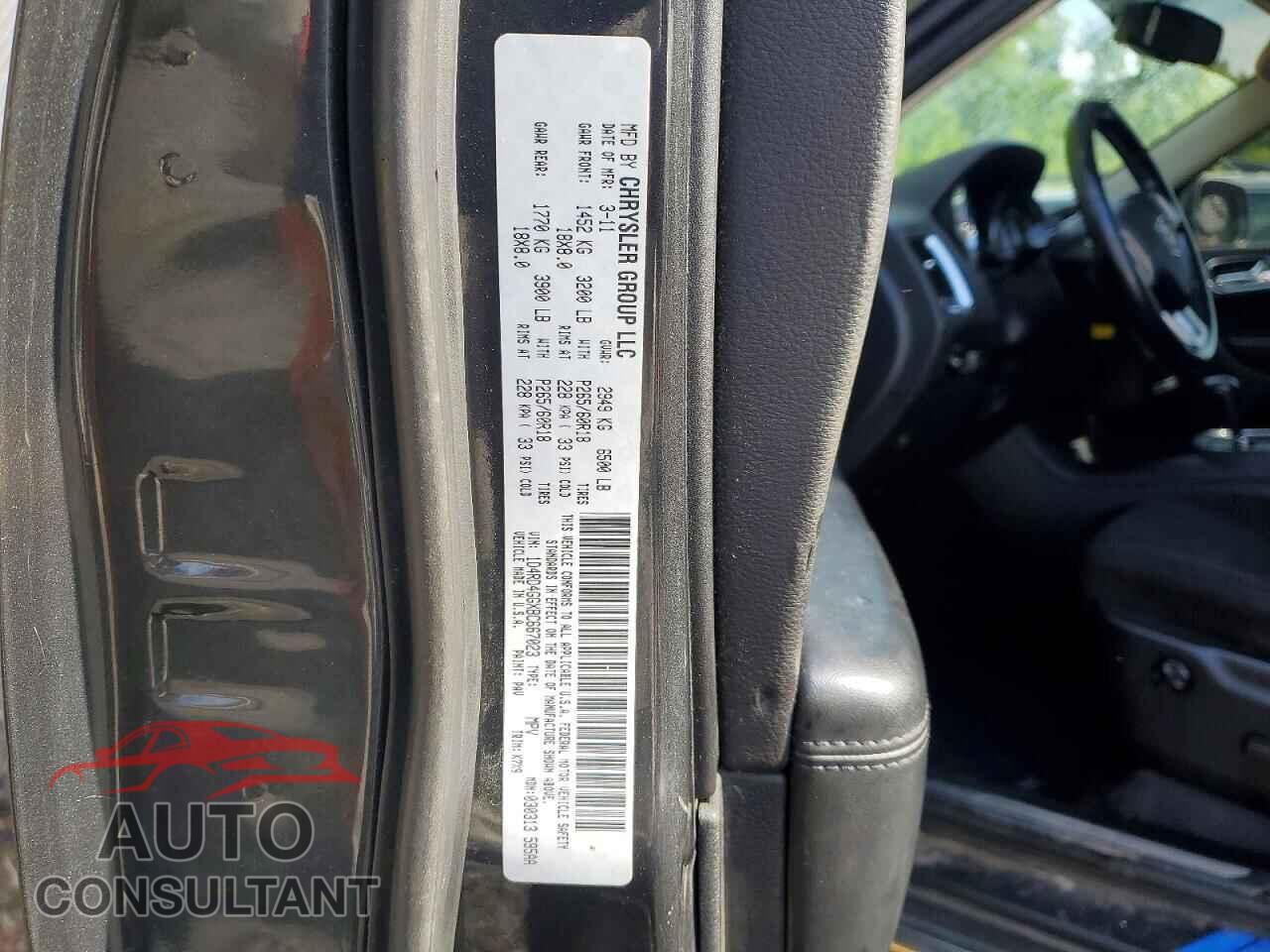 DODGE DURANGO 2011 - 1D4RD4GGXBC667023