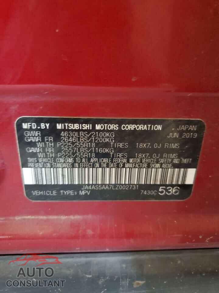 MITSUBISHI ECLIPSE 2020 - JA4AS5AA7LZ002731