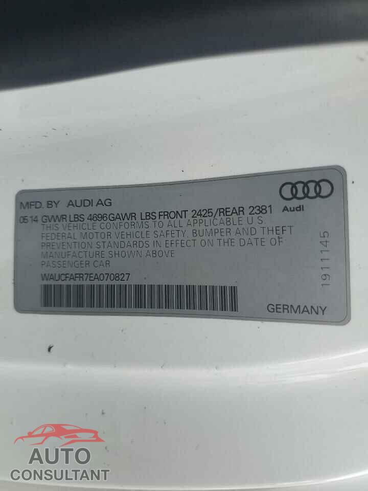 AUDI A5 2014 - WAUCFAFR7EA070827