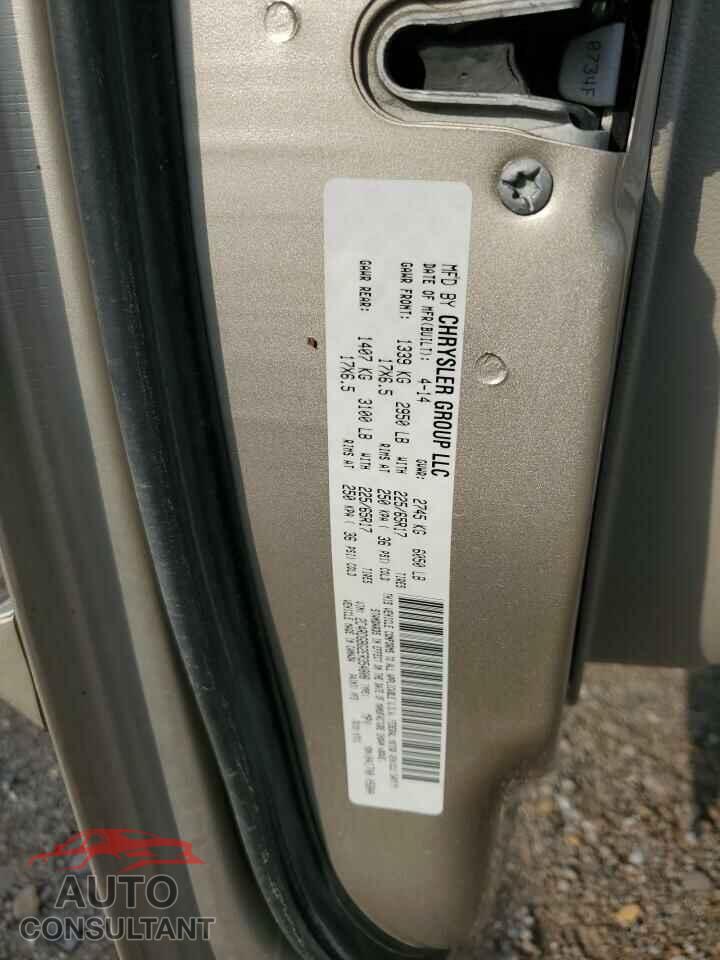 DODGE CARAVAN 2014 - 2C4RDGBG2ER354808