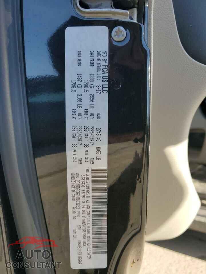 DODGE CARAVAN 2017 - 2C4RDGCG7HR863263