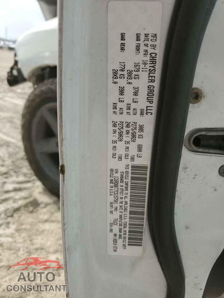 DODGE RAM 1500 2012 - 1C6RD6KT7CS157501