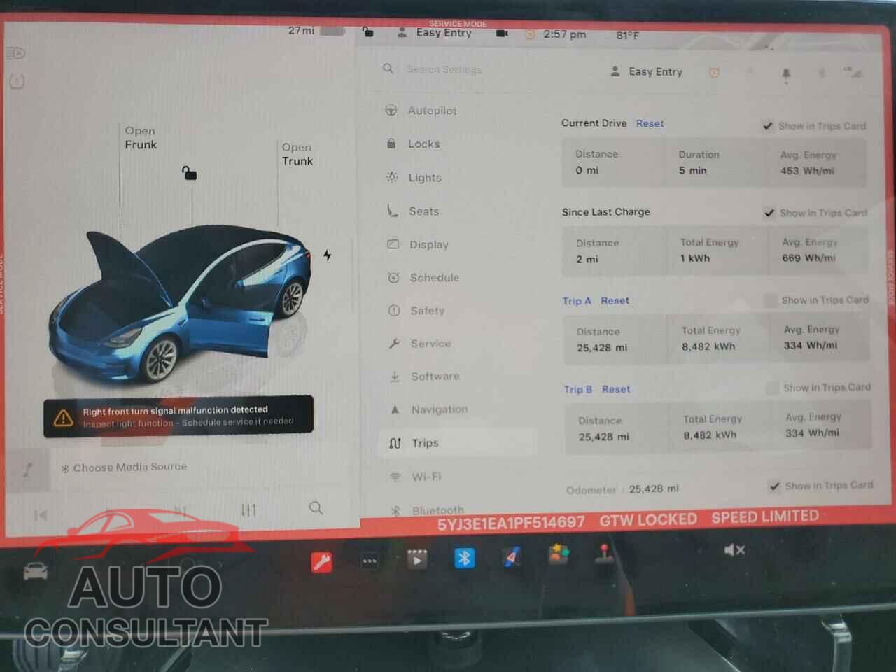 TESLA MODEL 3 2023 - 5YJ3E1EA1PF514697
