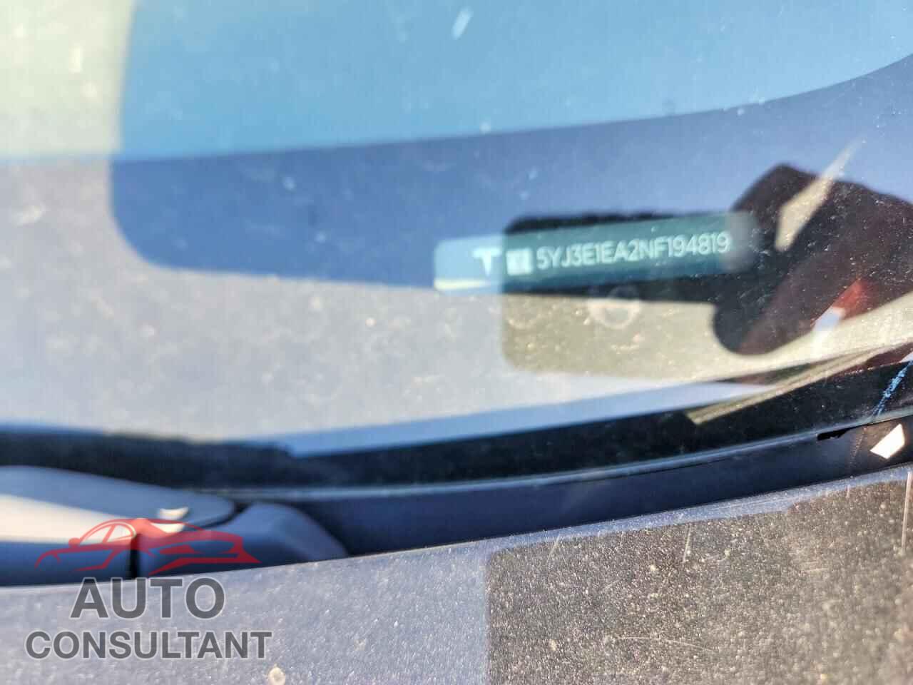 TESLA MODEL 3 2022 - 5YJ3E1EA2NF194819