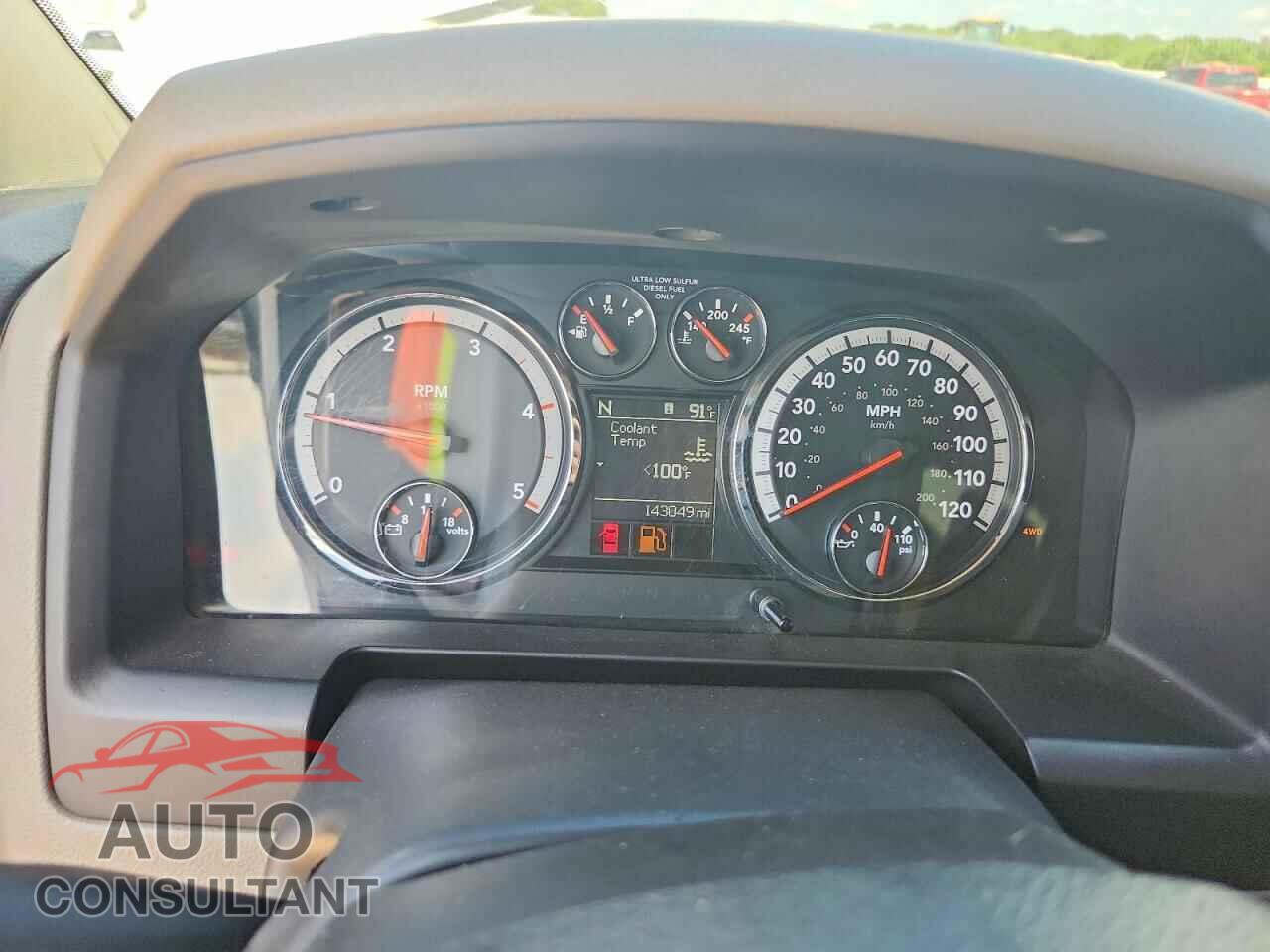 DODGE RAM 2500 2012 - 3C6UD5DL7CG324755