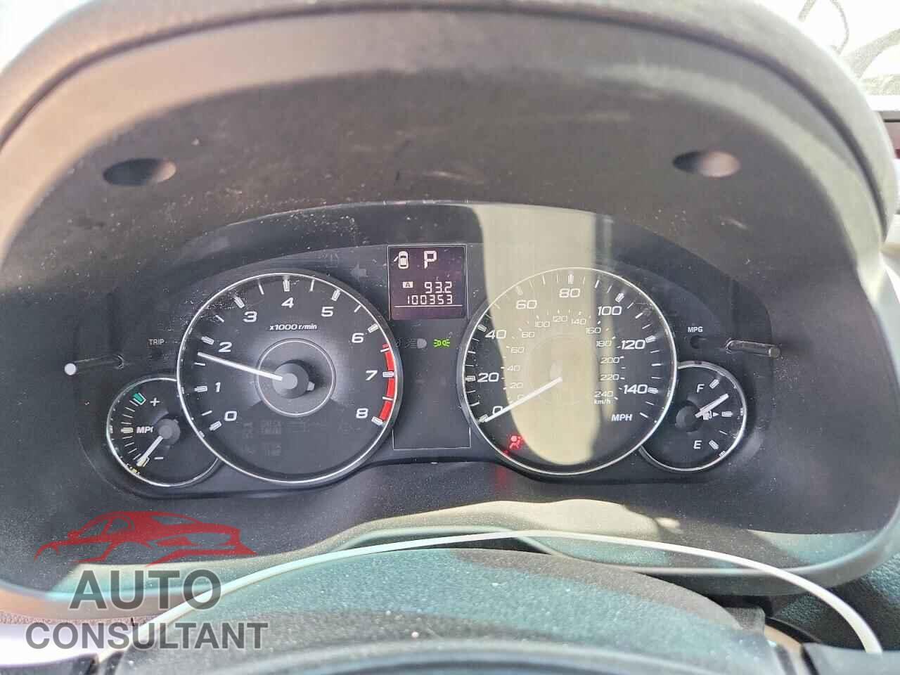 SUBARU OUTBACK 2012 - 4S4BRCCC0C3218413
