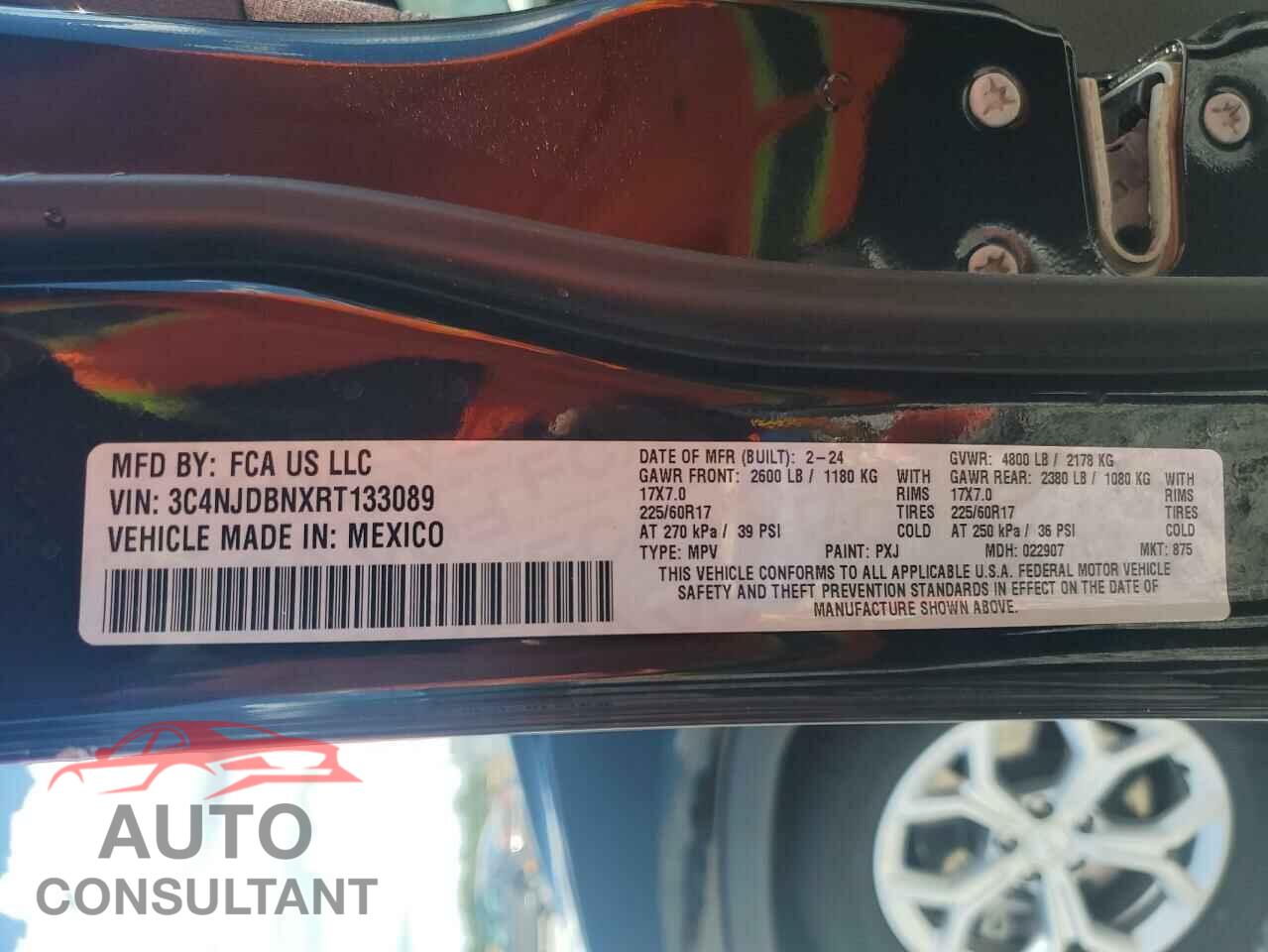 JEEP COMPASS 2024 - 3C4NJDBNXRT133089