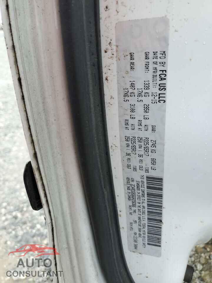 DODGE CARAVAN 2016 - 2C4RDGBG6GR256366
