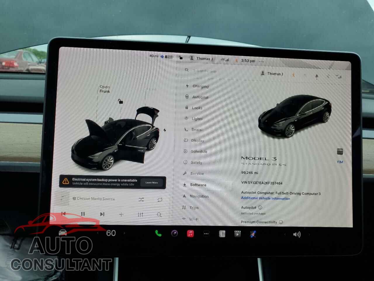TESLA MODEL 3 2019 - 5YJ3E1EA2KF357464