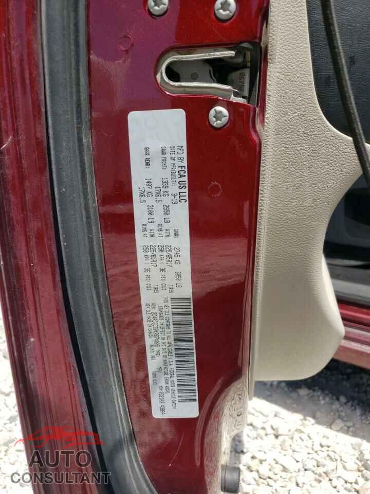 DODGE CARAVAN 2019 - 2C4RDGCG0KR674008