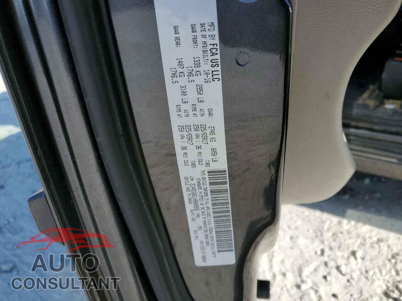 DODGE CARAVAN 2017 - 2C4RDGBG1HR606956