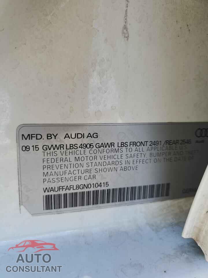 AUDI A4 2016 - WAUFFAFL8GN010415