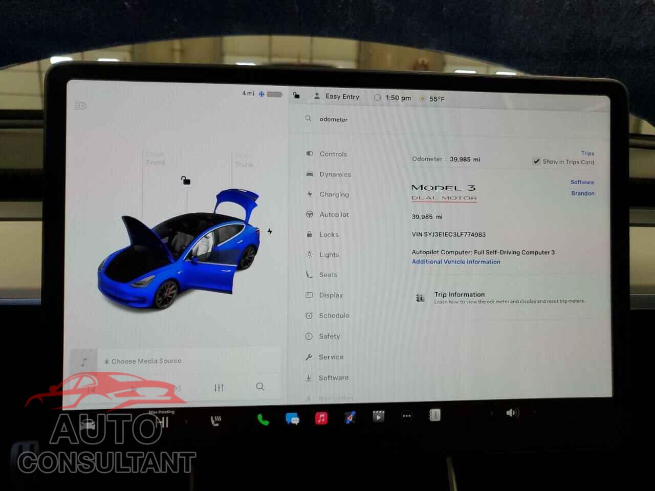 TESLA MODEL 3 2020 - 5YJ3E1EC3LF774983