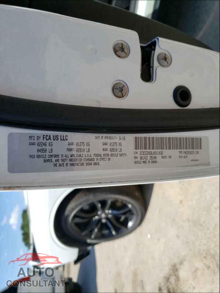 DODGE CHALLENGER 2018 - 2C3CDZAG8JH311436