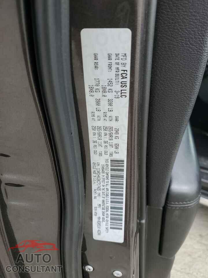 DODGE DURANGO 2019 - 1C4RDHAG3KC717435