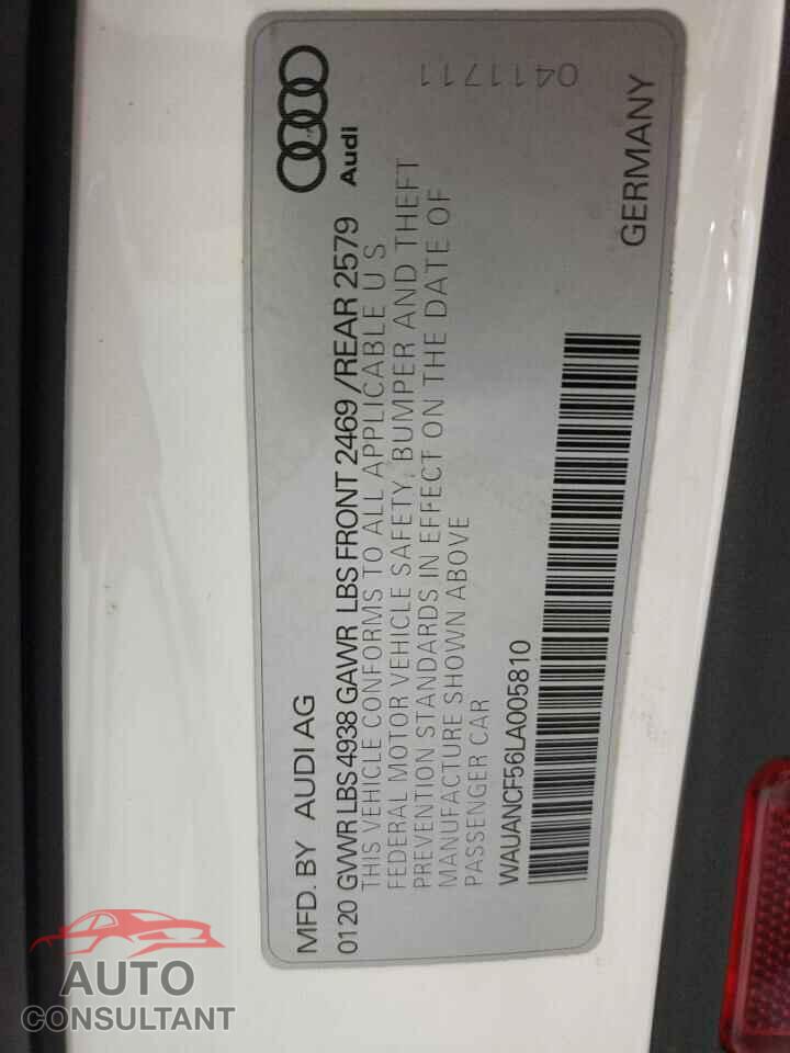 AUDI A5 2020 - WAUANCF56LA005810