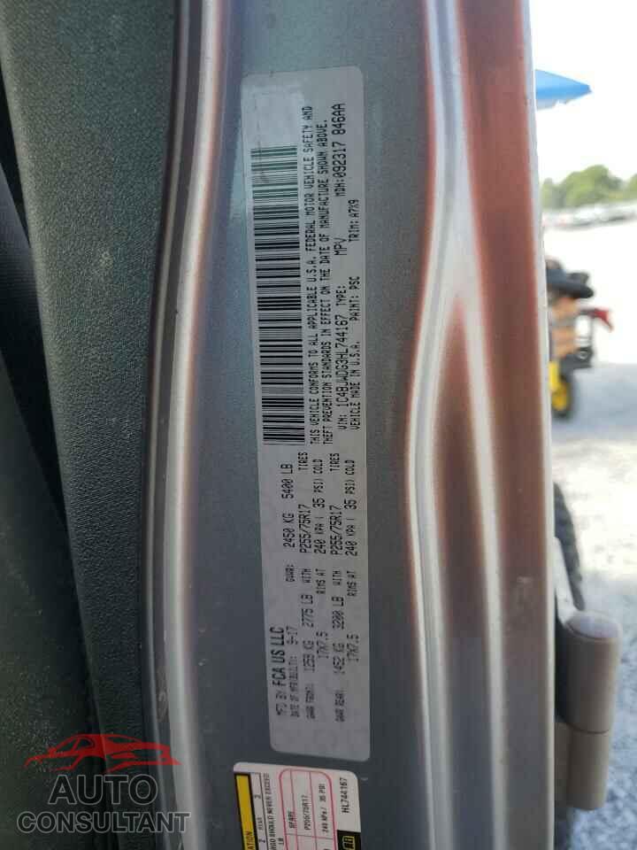 JEEP WRANGLER 2017 - 1C4BJWDG3HL744167