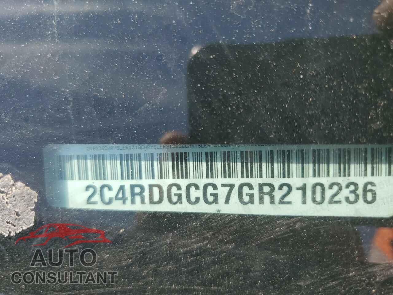 DODGE CARAVAN 2016 - 2C4RDGCG7GR210236