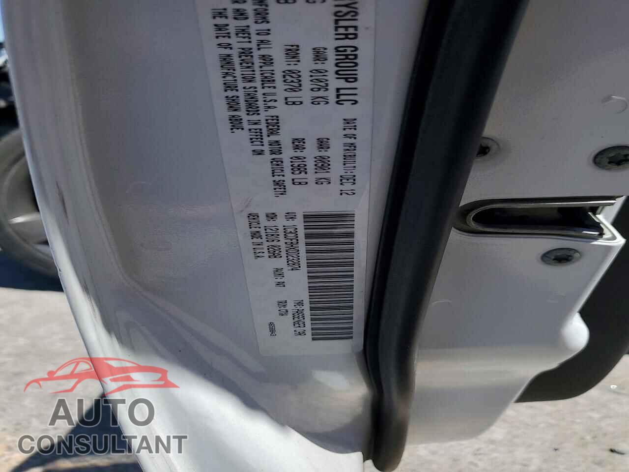 DODGE DART 2013 - 1C3CDFBHXDD232874