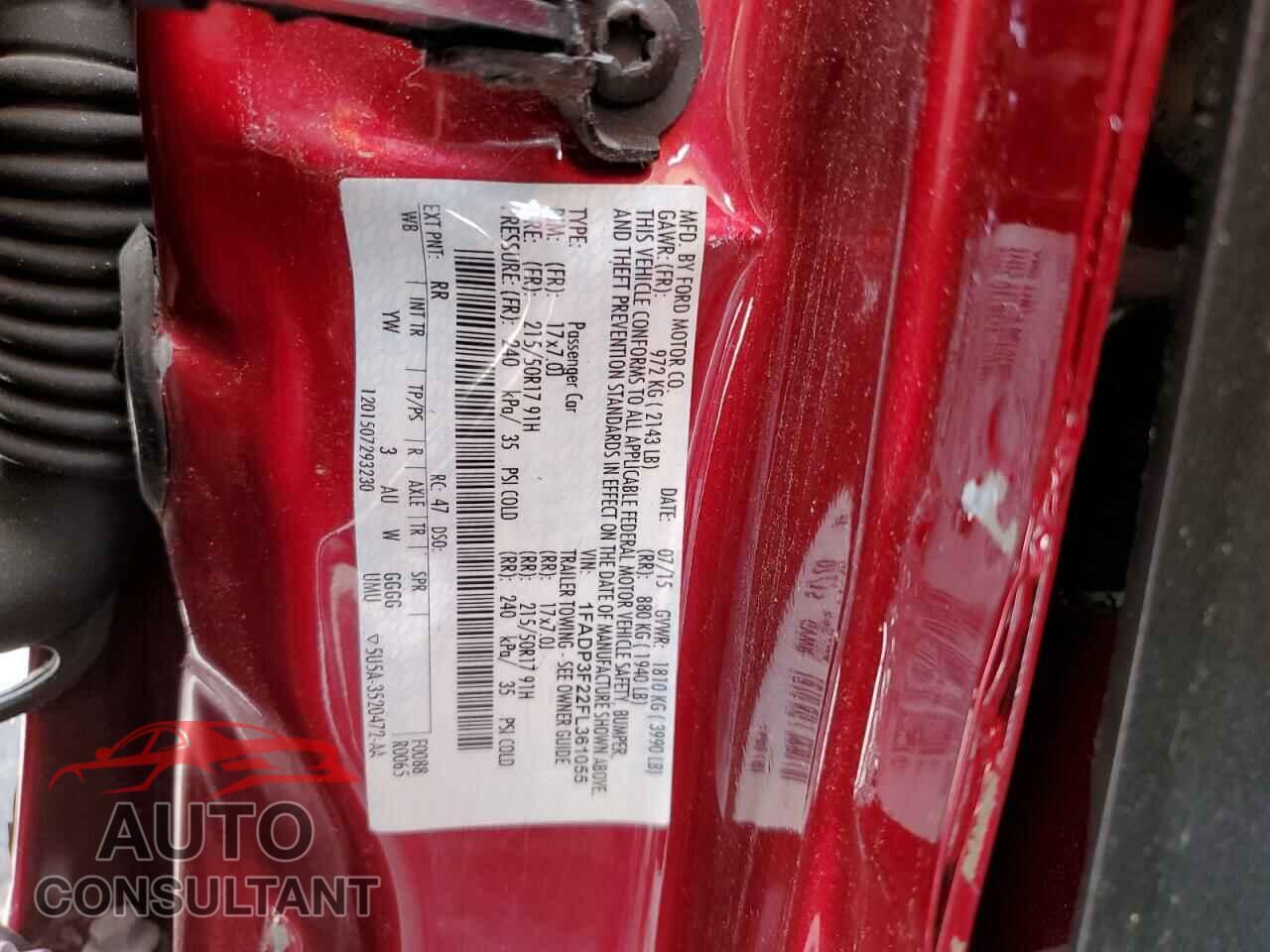FORD FOCUS 2015 - 1FADP3F22FL361055