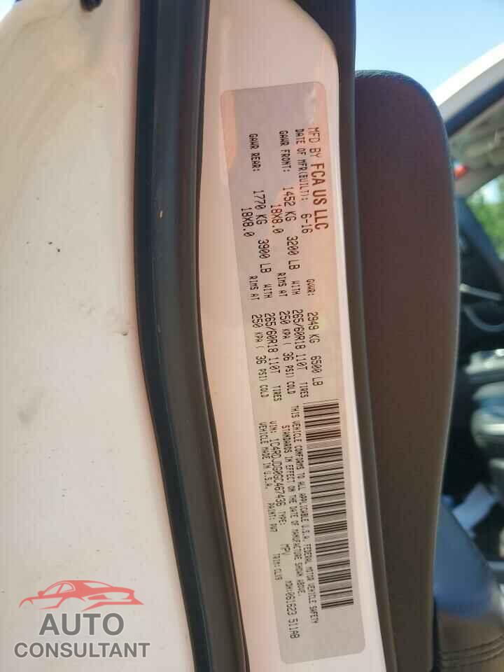DODGE DURANGO 2016 - 1C4RDJDG0GC467436