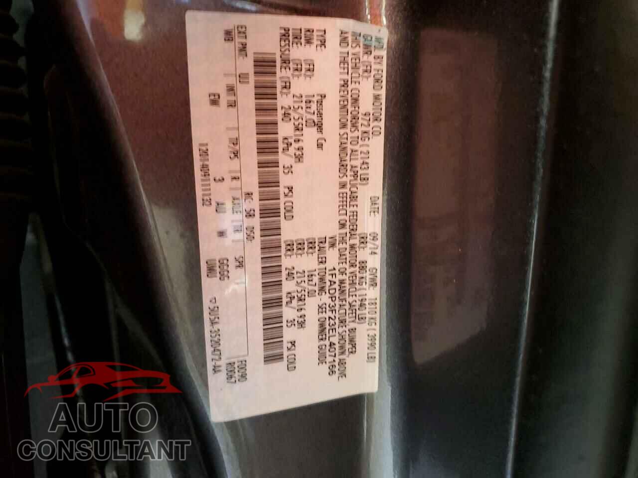 FORD FOCUS 2014 - 1FADP3F23EL407166