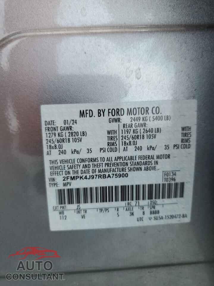 FORD EDGE 2024 - 2FMPK4J97RBA75900
