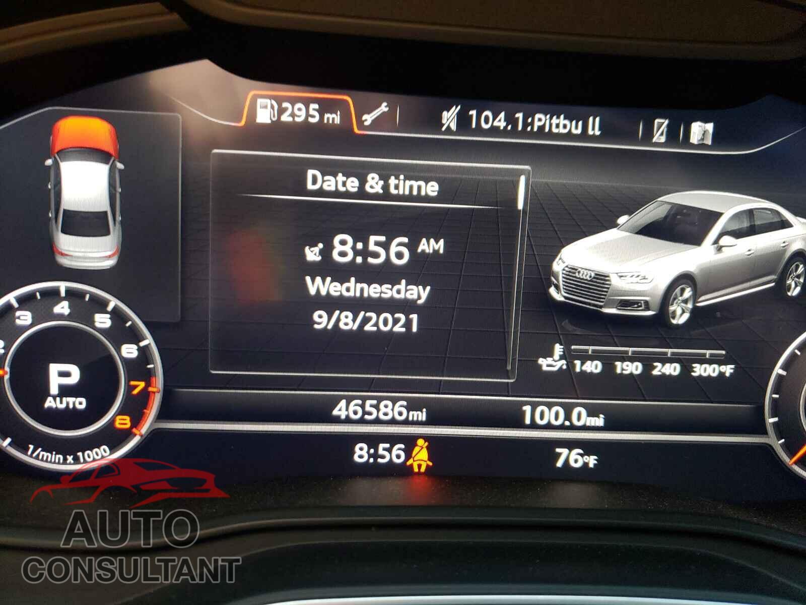AUDI A4 2017 - WAUDNAF43HN051202