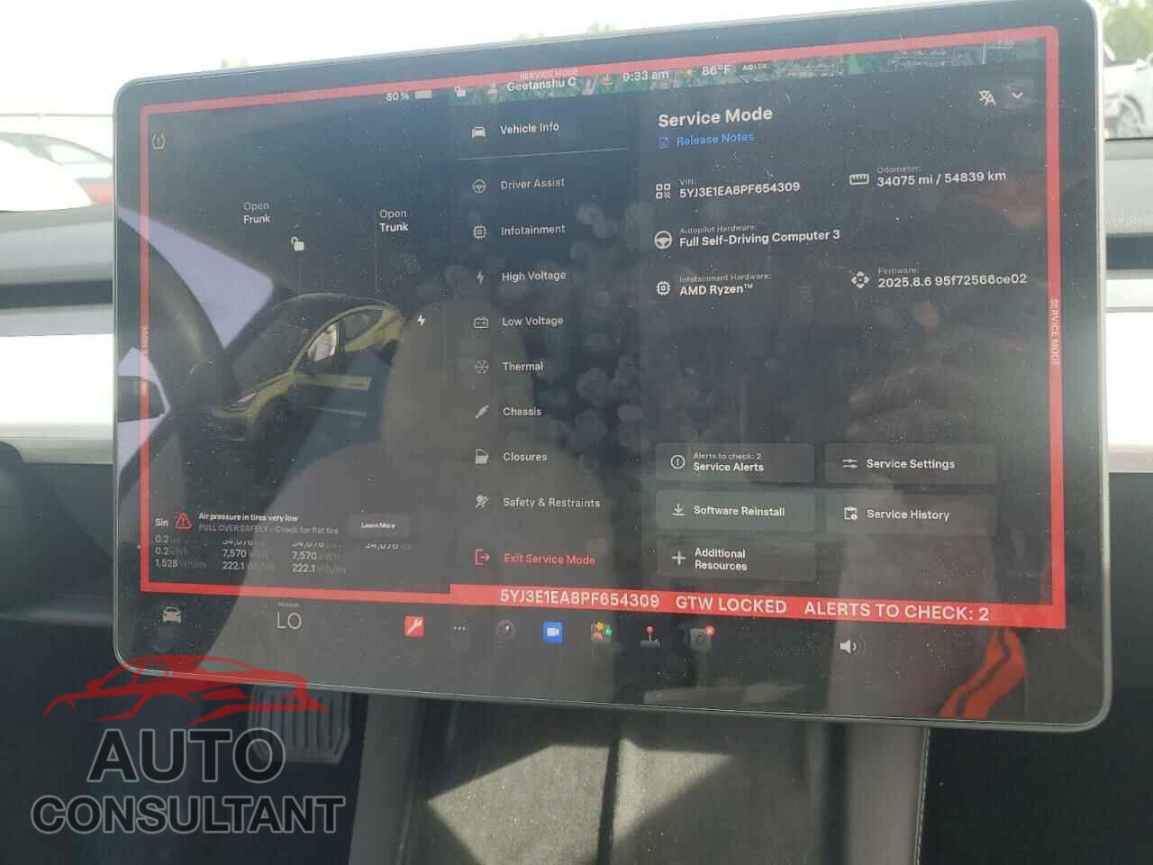 TESLA MODEL 3 2023 - 5YJ3E1EA8PF654309