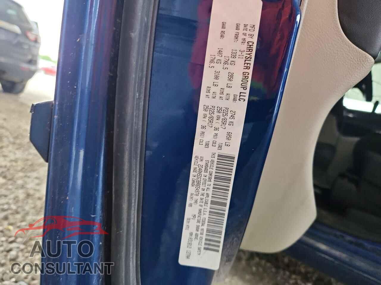 DODGE CARAVAN 2011 - 2D4RN5DG3BR654970