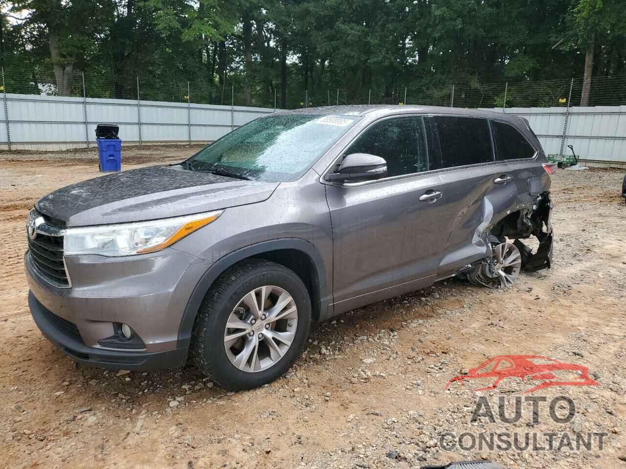 TOYOTA HIGHLANDER 2015 - 5TDZKRFH5FS052412